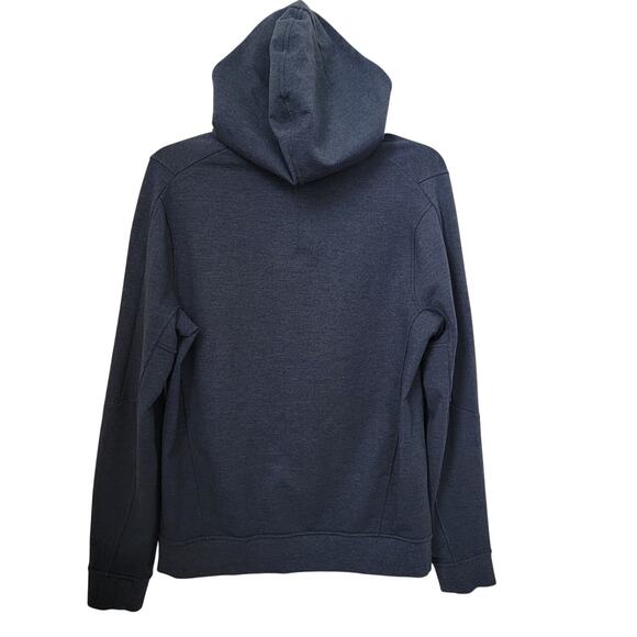 Lululemon City Sweat Zip Hoodie Heathered True Navy Sz Small Travel Performance - Picture 2 of 13